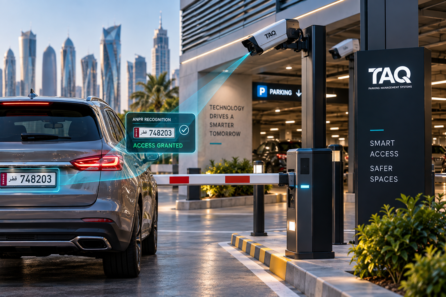 ANPR technology for smart parking access control