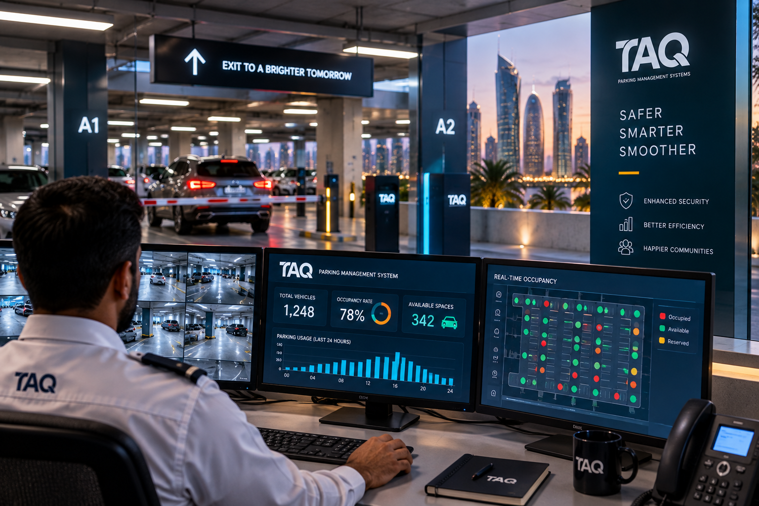 Safe smart and smooth parking management